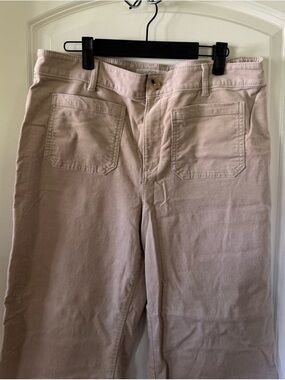 Loft Palmer Wide Leg Corduroy Cropped Pants - Size 14P